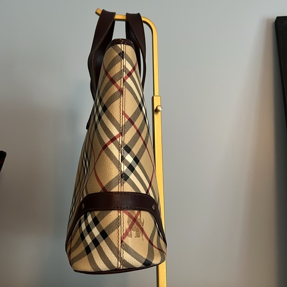 Burberry Haymarket Check Tote, EUC - Picture 3 of 14